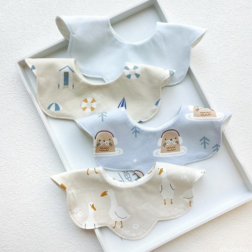 婴儿纯棉口水巾6层纱布