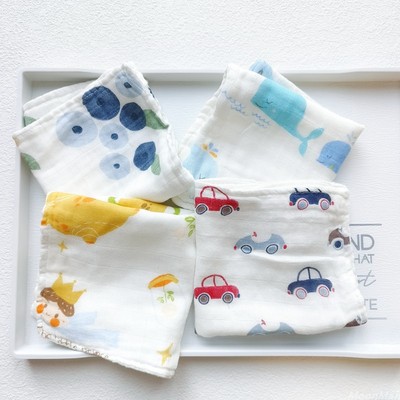 宝宝A类竹纤维竹棉手帕洗脸擦汗