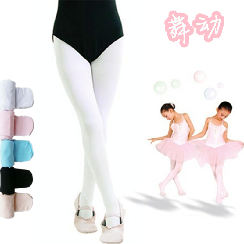 女童连裤袜薄款丝袜裤黑白色夏季初秋儿童舞蹈袜宝宝学生打底裤子
