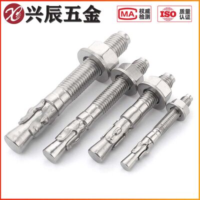 304不锈钢车修壁虎膨胀螺丝钉拉爆攀岩钉螺栓M6M8M10M16*60x80x90