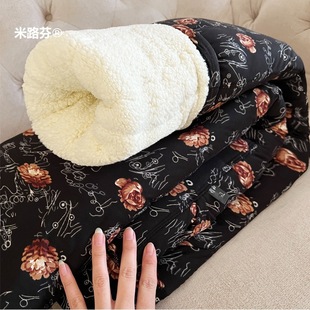 子 女中老年加厚高腰妈妈外穿加绒东北冬羊羔绒裤 羊驼绒保暖裤 棉裤