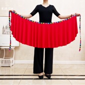 2025新款 小围裙男女广场舞民族舞跳舞半身裙屁帘一片式 藏族围裙