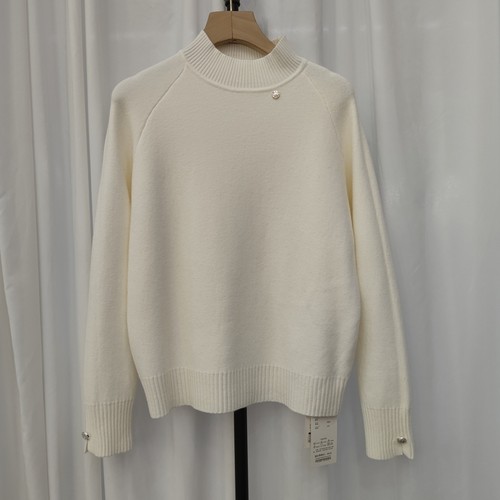 58270秋冬新款女半高领长袖加绒加厚一体绒纯色针织衫毛衣打底衫