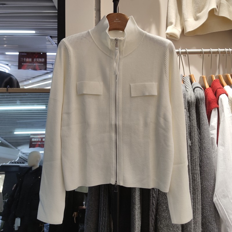 1616春季女立领长袖针织衫毛衣开衫外套打底衫双拉链新款短上衣,女装/女士精品,毛针织衫,淘宝优惠券,粉丝福利购,淘宝优惠卷