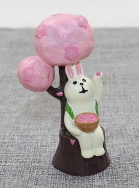 日式风兔子公仔系列树脂工艺品