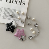 配饰星星金属链条可爱卡通趣味鞋 扣DIY鞋 花扣鞋 croc洞洞鞋 装 饰品