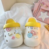 croc适配洞洞鞋 扣 饰扣可拆卸卡通鞋 配饰多巴胺星星熊diy鞋 花装