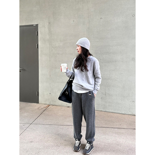 ALIN【匠心至纯】镇店BC裤型 康赛妮A级加厚螺口山羊绒运动裤休闲