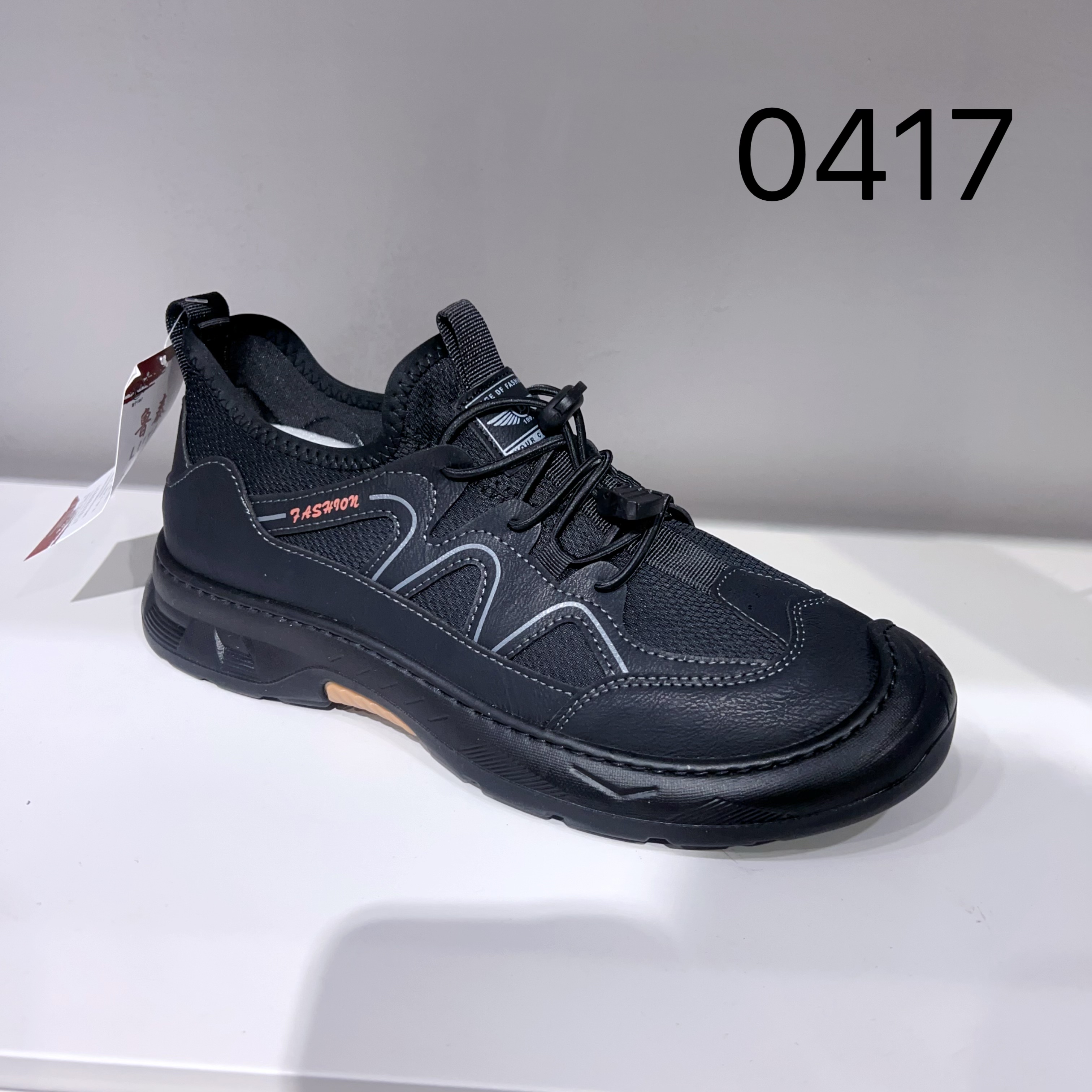 鲁泰2026新款春秋男鞋凉鞋包头软底软面防滑舒适网面魔术贴防滑图片