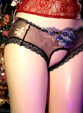 半丁朦胧神仙裤超绝低腰风情万种女裤无痕内裤女生性感丁字裤无裆