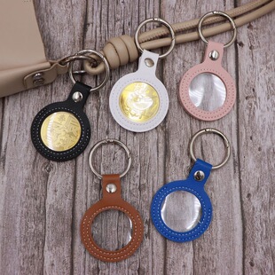现代风格 2026年新款 纪念币皮革钥匙扣便携收纳袋时尚