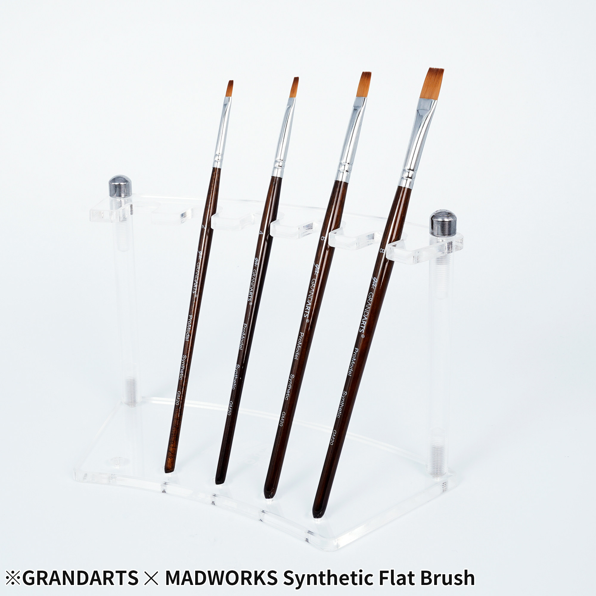 MAD GM-20 Promodel Synthetic Flat进阶尼龙毛平笔套组 笔涂上色