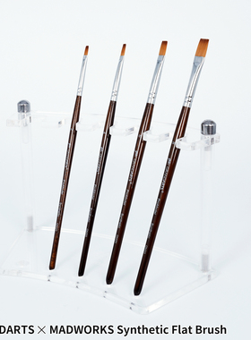 MAD GM-20 Promodel Synthetic Flat进阶尼龙毛平笔套组 笔涂上色