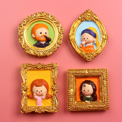 世界名画系列3D立体树脂冰箱贴