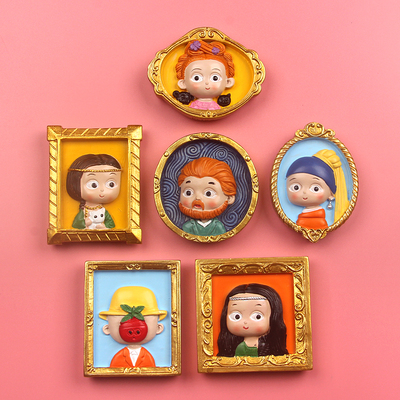 北欧ins风可爱世界梵高冰箱贴