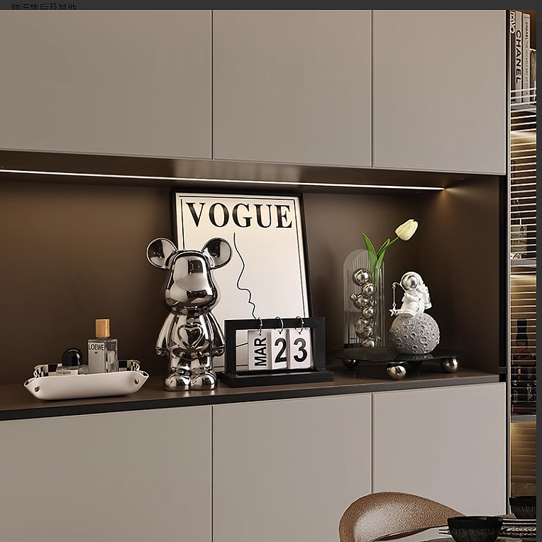 贝汉美装饰轻奢客厅玄关组合搭配