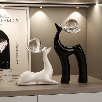 【福鹿摆件】贝汉美玄关装饰摆件