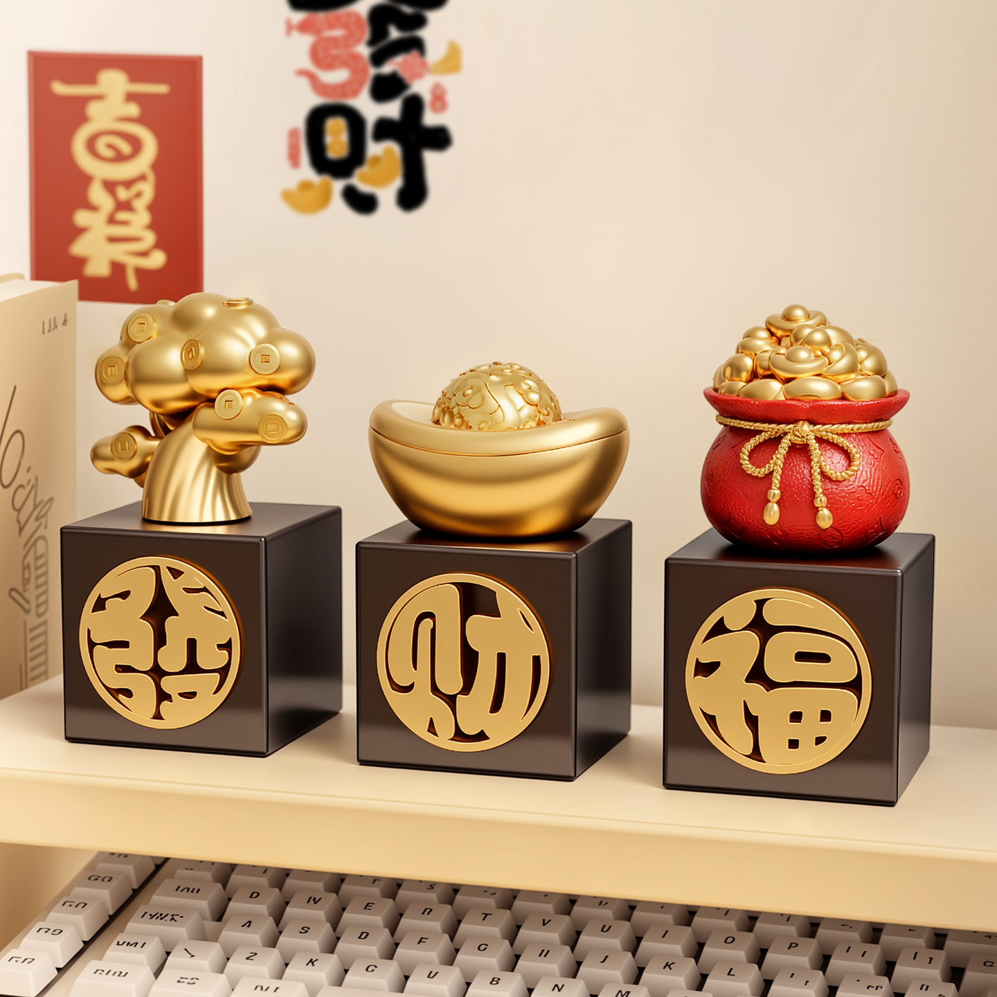 【治愈解压】贝汉美招财小摆件