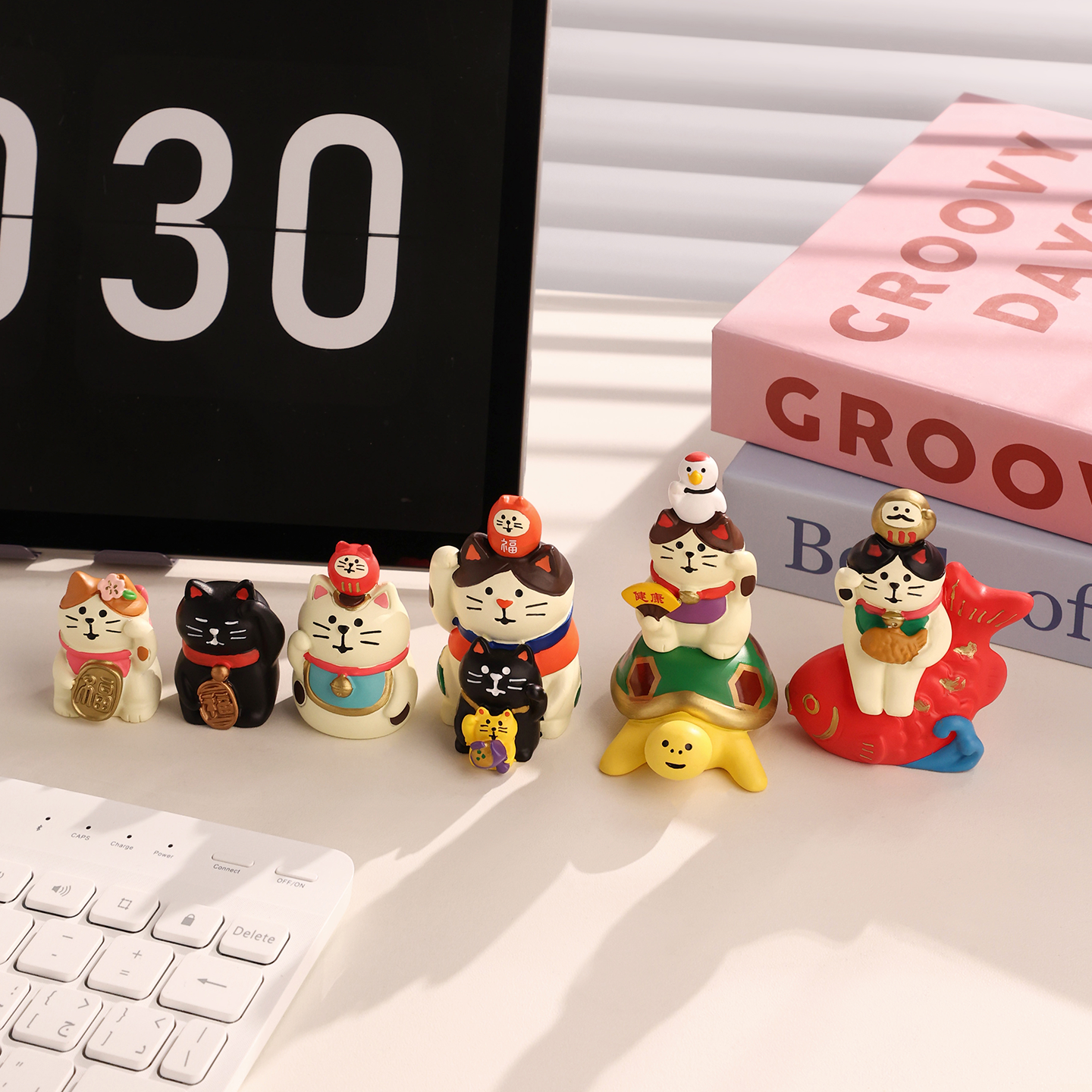 贝汉美好运招财猫可爱吉祥物家居装饰品桌面布置工位摆件女生礼物,家居饰品,装饰摆件,淘宝优惠券,粉丝福利购,淘宝优惠卷