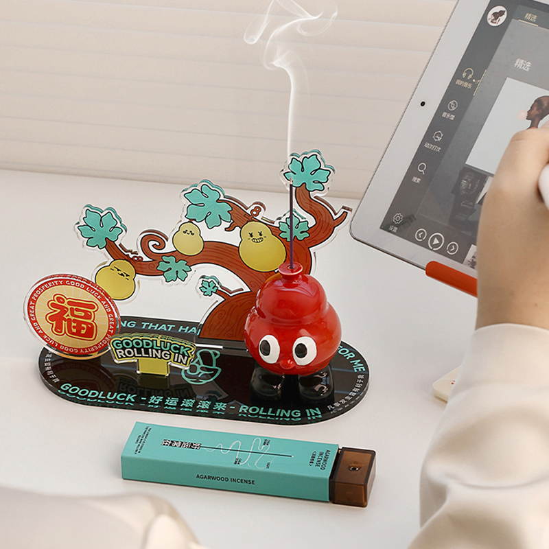贝汉美福禄线香器桌面摆件