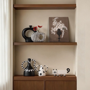 贝汉美中古风电视柜餐边柜摆件简约高级感装饰侘寂风乔迁新居礼物