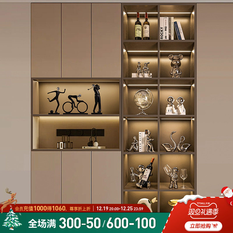 贝汉美轻奢玄关酒柜装饰品摆件客厅现代高档餐边柜桌面工艺品摆设