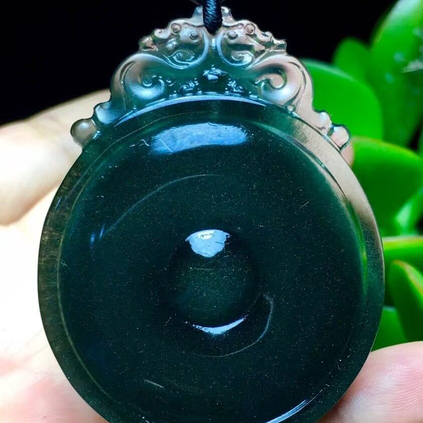 魅晶天然水晶晶体通透巴西老矿绿幽灵金字塔双龙龙佩吊坠