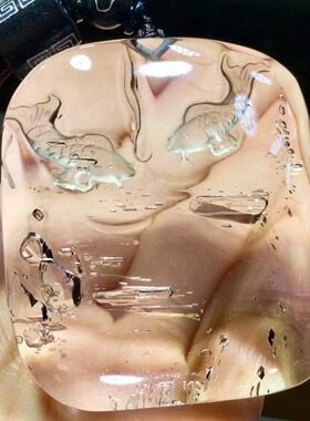 魅晶天然水晶晶体通透水胆疱水胆路连年有余吊坠