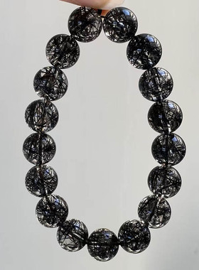 魅晶全顺发黑发晶手链