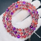 魅晶天然水晶晶体通透超七多圈手链