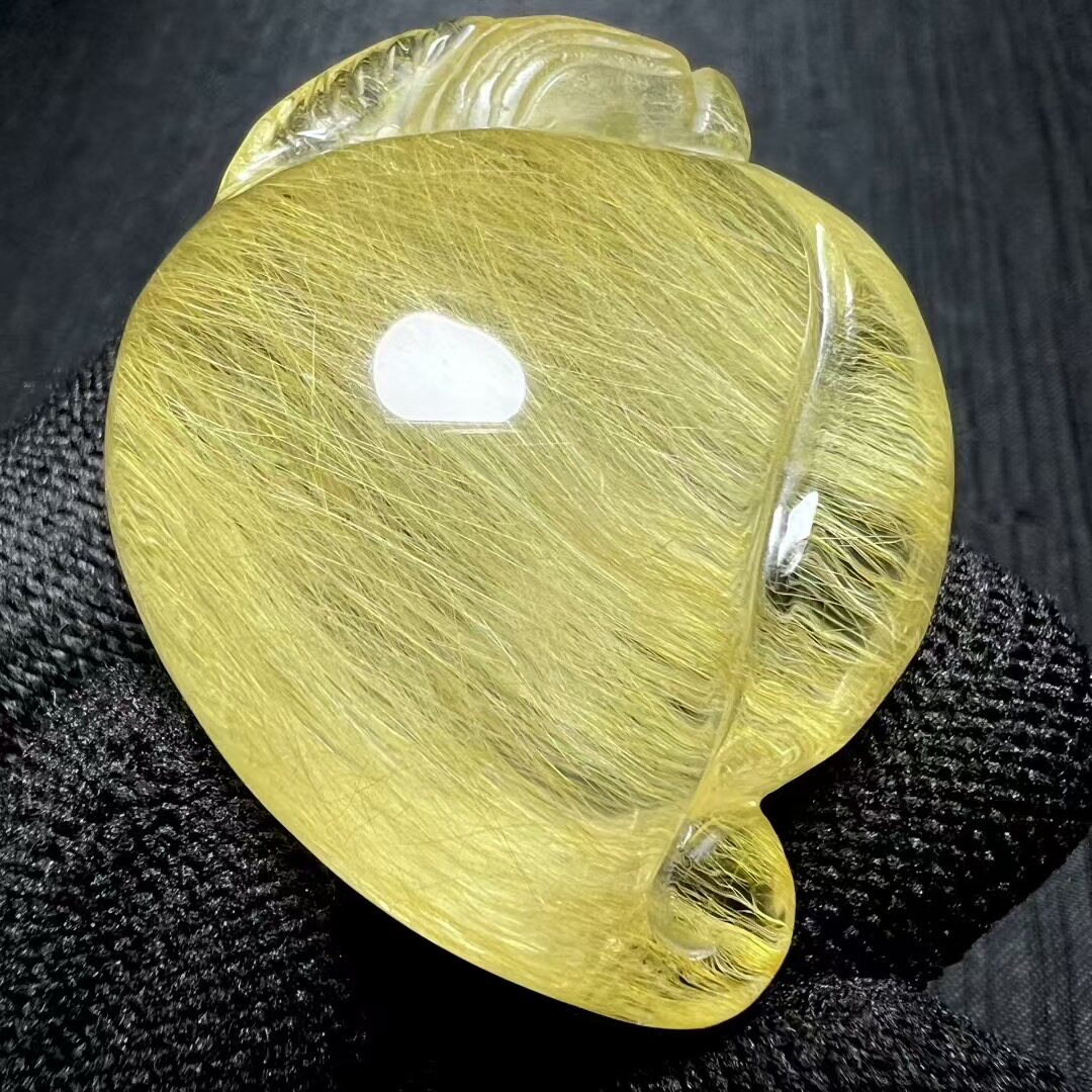 魅晶天然水晶晶体通透发晶顺发寿桃吊坠