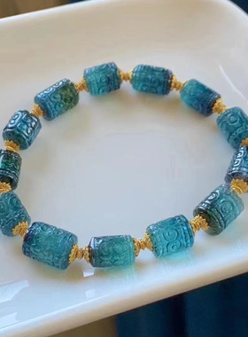 魅晶碧玺晶体通透手链