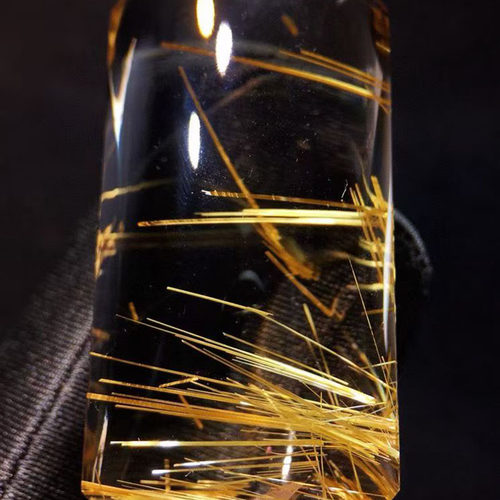 魅晶天然水晶钛晶平安无事牌吊坠