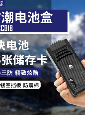 沣标相机电池盒LP-E6 E17 FZ100 FW50 EL15 W235电池收纳保护盒SD/TF/CF/XQD/CFeA/CFeB卡盒存储卡包内存卡盒