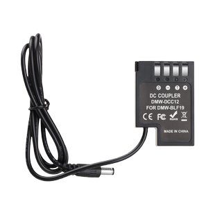 沣标DMW-BLF19E模拟电池外接假电池适用于松下S5 S5M2X GH6/5/4/3 G9M2 GH5S相机直播供电源适配器长续航配件