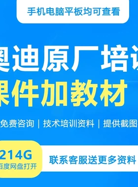奥迪原厂培训资料技术培训资料课件教材维修视频SOST技术维修案例