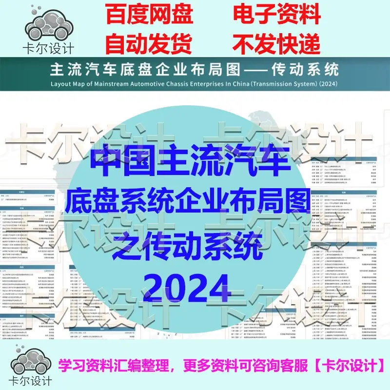 中国主流汽车底盘系统企业布局图设计素材/源文件