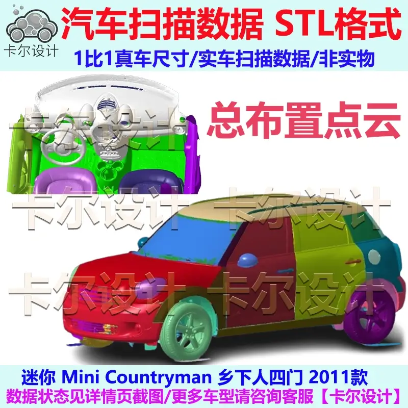 迷你 Mini Countryman 乡下人四门 2011款 汽车实车扫描数据模型