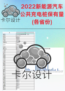 2022年新能源汽车各省份公共充电桩保有量汽车数据Excel格式