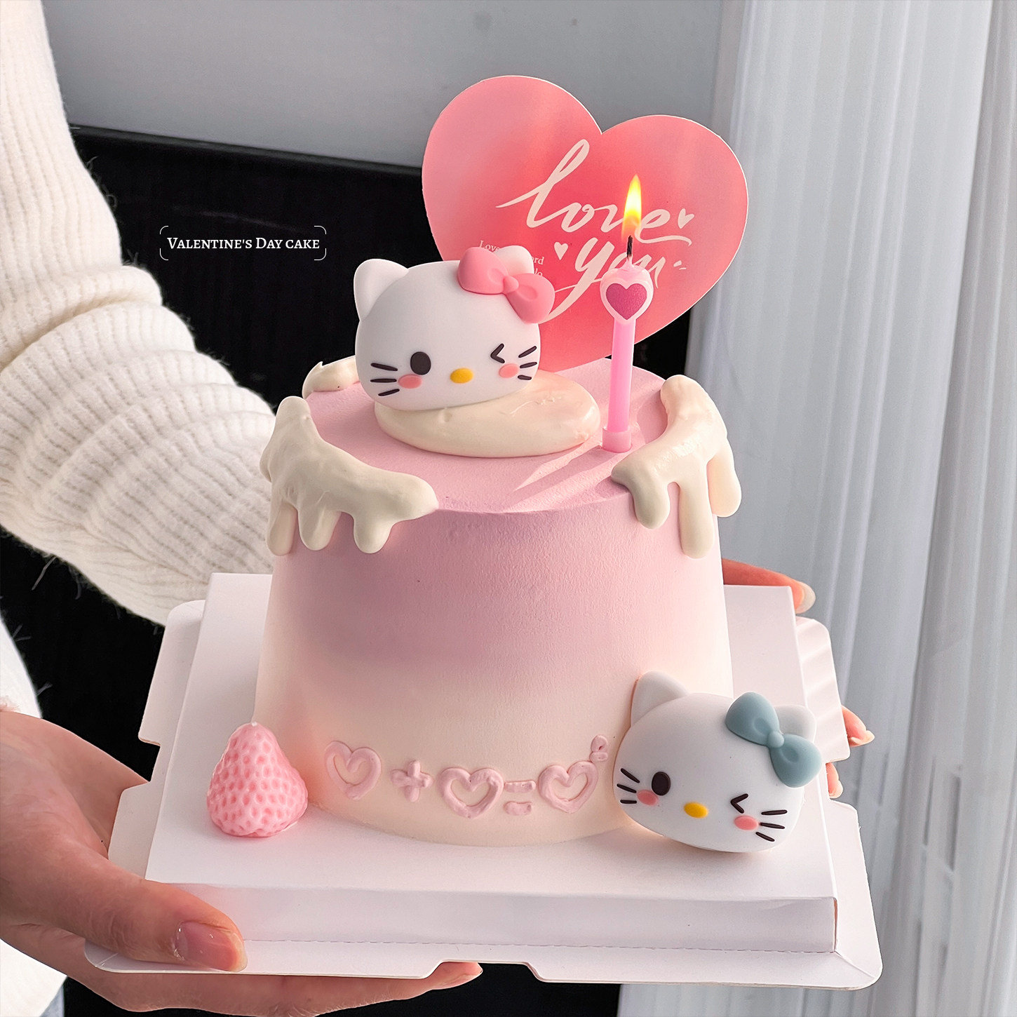214情人节蛋糕装饰蝴蝶结kt猫摆件情侣告白爱心love卡片甜品插件,节庆用品/礼品,节日装扮用品,淘宝优惠券,粉丝福利购,淘宝优惠卷