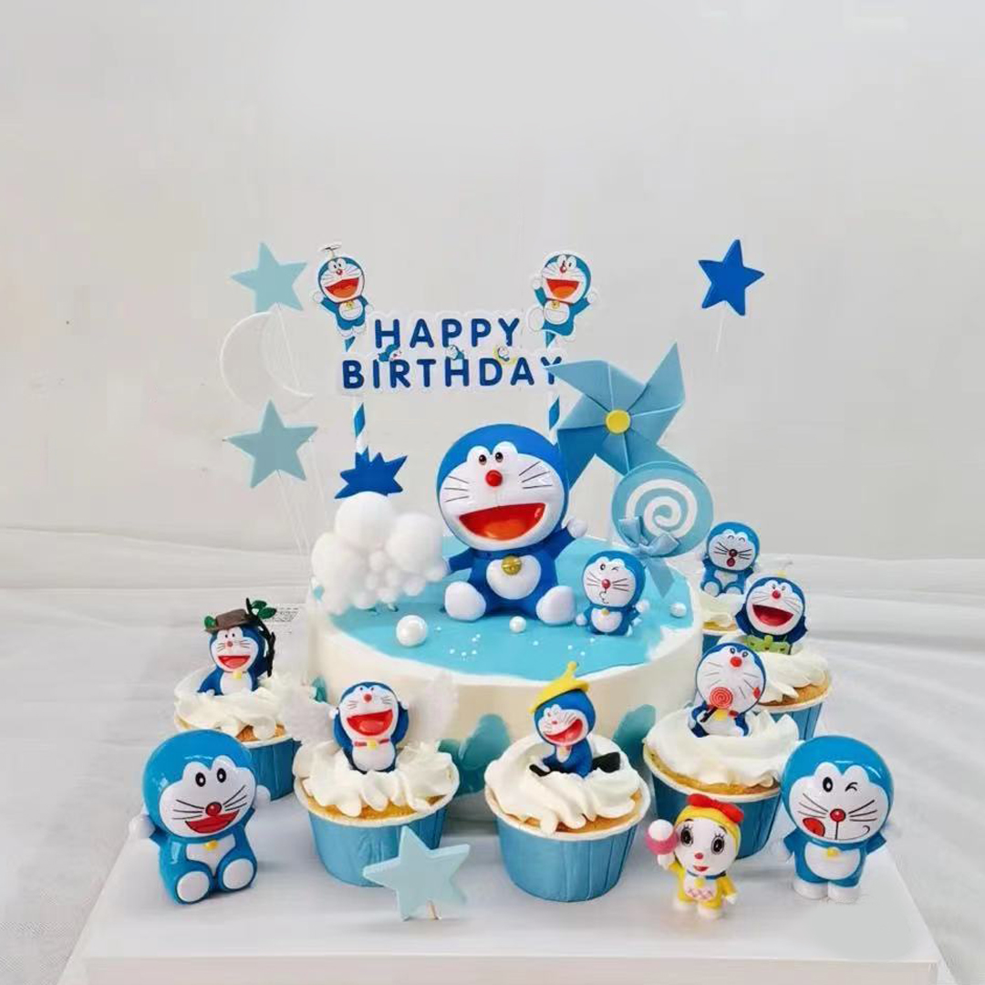 儿童生日蛋糕装饰摆件飞天蓝猫烘焙蛋糕配件纸杯蛋糕网红生日插件,节庆用品/礼品,节日装扮用品,淘宝优惠券,粉丝福利购,淘宝优惠卷