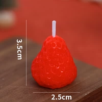 Каштановая клубника, свеча, 10 шт