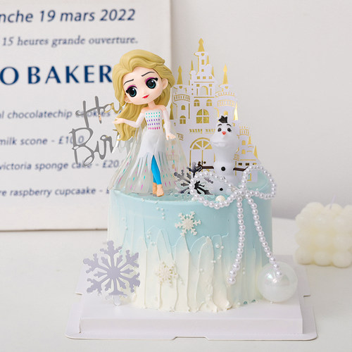 女孩生日冰雪女王艾莎公主摆件
