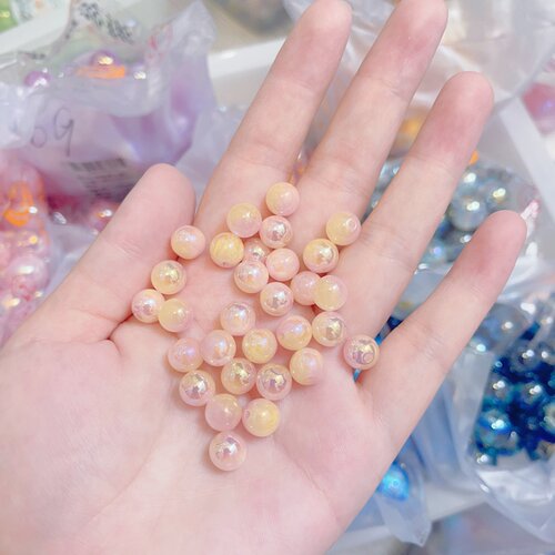 海蒂卡8mm珠子合集直孔圆珠手工DIY散珠饰品配饰配件