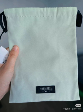 特价！P绿色抽绳包收纳包收纳袋一面绿色一面黑色专柜赠品很厚实