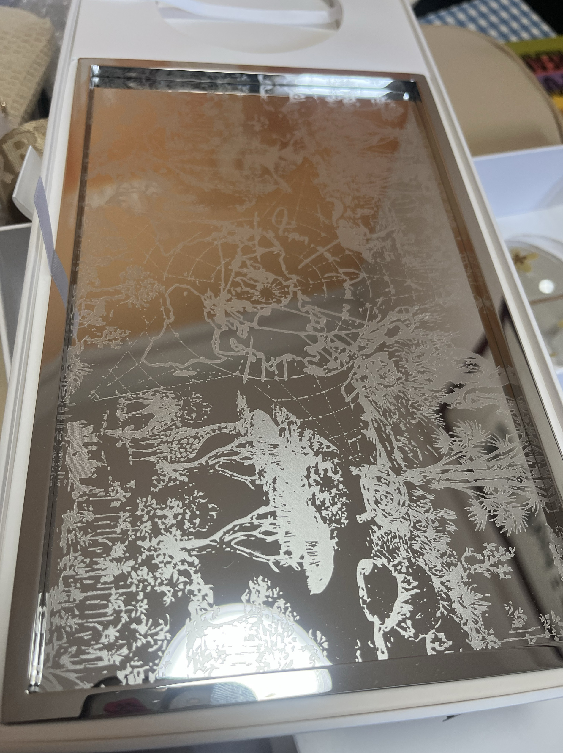 全新有盒无塑封精美陶瓷托盘首饰托盘高级感十足 全新有盒可送礼