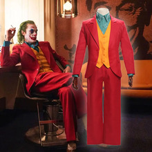 joker红色小丑西装cos起源2019杰昆男服装电影衣服希斯莱杰全套