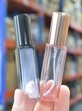 新款喷色香水分装瓶玫瑰金方形1020ml喷雾新品旅行便携式玻璃空瓶