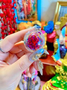 好运来 泰国特色手工艺品 阿赞公 七彩经绳 好云珠 挂件 摆件