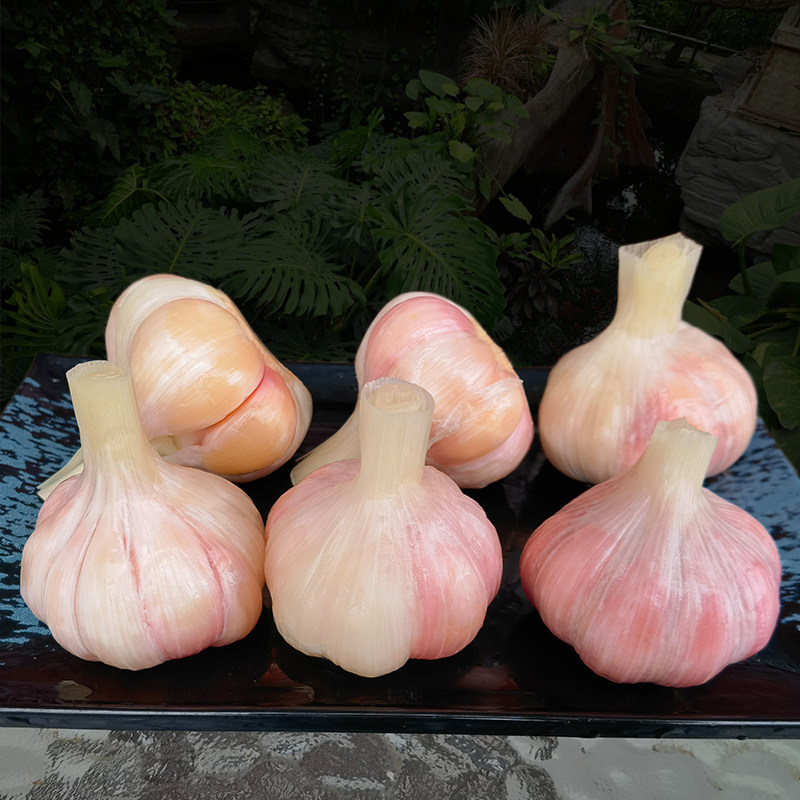 湖北竹溪竹山酸菜泡大蒜头开胃菜